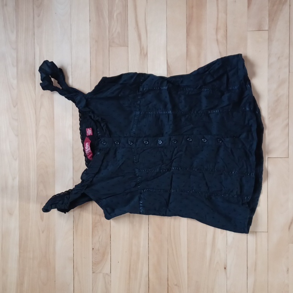 Y2k black nitrogen cami